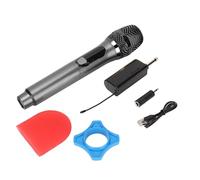 Karaoke Microphone Wireless, Microphone for Singing Professional Dual Handheld Wireless Dynamic Vocal Mike System with Rechargeable Receiver, Karaoke Mike Set for Singing (Black)