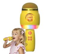 Karaoke Mics,Kids Microphone Wireless with LED Lights Cartoon - Portable Singing Supplies, Mic Speaker for Girl Boy Children Adults