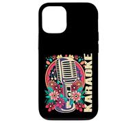 Karaoke Music Bar Singer Flowers Microphone Karaoke Case for iPhone 12/12 Pro