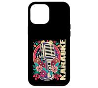 Karaoke Music Bar Singer Flowers Microphone Karaoke Case for iPhone 12 Pro Max