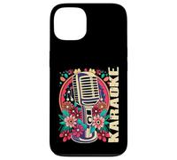 Karaoke Music Bar Singer Flowers Microphone Karaoke Case for iPhone 13