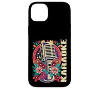 Karaoke Music Bar Singer Flowers Microphone Karaoke Case for iPhone 14 Plus
