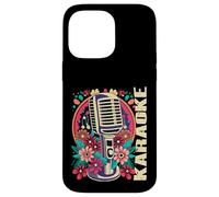 Karaoke Music Bar Singer Flowers Microphone Karaoke Case for iPhone 14 Pro Max