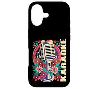 Karaoke Music Bar Singer Flowers Microphone Karaoke Case for iPhone 17