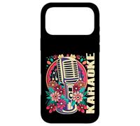 Karaoke Music Bar Singer Flowers Microphone Karaoke Case for iPhone 17 Pro Max
