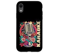 Karaoke Music Bar Singer Flowers Microphone Karaoke Case for iPhone XR
