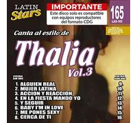 Karaoke Music CDG: Latin Stars Vol. 165 - Thalia Vol.3 CDG
