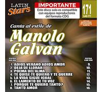 Karaoke Music CDG: Latin Stars Vol. 171 - Manolo Galvan CDG