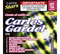Karaoke Music CDG: Latin Stars Vol. 182 - Carlos Gardel CDG