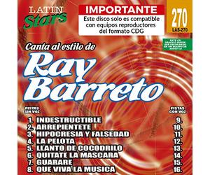 Karaoke Music CDG: Latin Stars Vol. 270 - Canta al estilo de Ray Barreto CDG