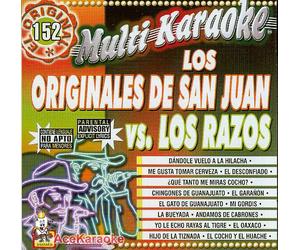 Karaoke Music CDG: MultiKaraoke OKE-0152 Los Originales De San Juan vs. Los Razos CDG
