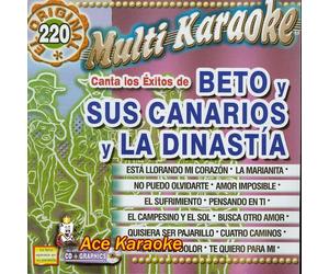 Karaoke Music CDG: MultiKaraoke OKE-0220 Canta los Exitos de Beto y Sus Canarios y La Dinastia CDG