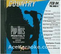Karaoke Music CDG: Pop Hits Monthly Country February 2004 CDG