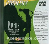 Karaoke Music CDG: Pop Hits Monthly Country January 2004 CDG