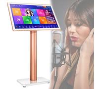 Karaoke Player 3 in 1 Machine with 1/2/3/4/8TB Hard Drive Preload 22-Inch Touch Screen, 27 Languages Switching, Karaoke Equipment for Family Bar Home Party,Black-3TB (White 3TB)