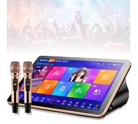 Karaoke Player, Cloud Download Songs,Singing Desktop Machine, 18.5 Inch Touch Screen Phone Remote And App Control Karaoke 4TB-Black