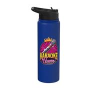 Karaoke Queen Karaoke Singer Microphone Karaoke Stainless Steel Insulated Water Bottle