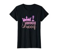 Karaoke Queen Microphone Singing Singer Women T-Shirt