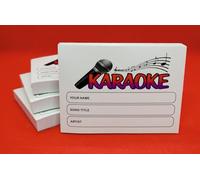 Karaoke Request Slips 4 x Pads of 100