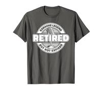 Karaoke Retired Singing - Singer Party Karaoke T-Shirt, Men, Asphalt Grey, Small
