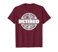 Karaoke Retired Singing - Singer Party Karaoke T-Shirt, Men, Burgundy, Large