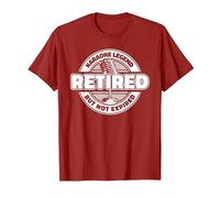 Karaoke Retired Singing - Singer Party Karaoke T-Shirt, Men, Cranberry Red, Large