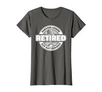 Karaoke Retired Singing - Singer Party Karaoke T-Shirt, Women, Asphalt Grey, Medium