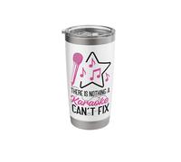Karaoke Singer 80s Retro There is Nothing A Karaoke Can't Stainless Steel Insulated Tumbler