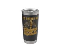Karaoke Singer 80s Retro Vintage I'd Rather Be Singing Stainless Steel Insulated Tumbler