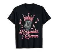 Karaoke Singer 80s Retro Vintage Karaoke Queen T-Shirt