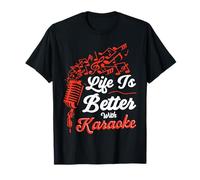 Karaoke Singer 80s Retro Vintage Life Is Better With Karaoke T-Shirt