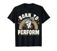 Karaoke Singer Song Lyrics Microphone Born To Perform T-Shirt