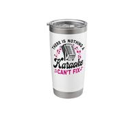 Karaoke Singer There is Nothing A Karaoke Can't Fix Stainless Steel Insulated Tumbler