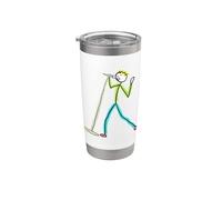 Karaoke Singing Stickman Stainless Steel Insulated Tumbler