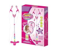 Karaoke Singing Toy, Microphone with Stand, Kids Machine with Bright Lights, Musical Device with Portable Build, Entertainment Gear, Creative Gift for Preschoolers Boys Girls Children Home Playroom