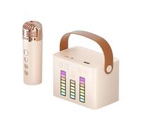 Karaoke Speaker - 0oth Karaoke Speaker and Microphone Set | Stylish 1200mAh Karaoke Player with USB Input, Wireless Microphone and LED Lights, 0th Wireless Speaker
