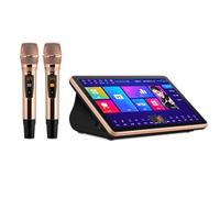 Karaoke System, 18.5 inch Capacitive Touch Screen Karaoke Machine with Wireless Microphone,Desktop KTV Player,KTV Singing Karaoke Player for Family Bar Home Party