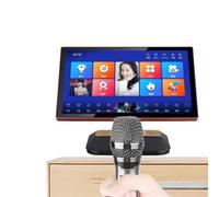 Karaoke System, 21.5 inch Capacitive Touch Screen Karaoke Machine with Wireless Microphone, Power Amplifier Function, Intelligent scoring system,Recording playback,Desktop KTV Player(1000G)