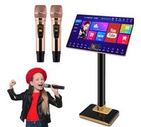 Karaoke System with Wireless Microphones, App Support for Movies & TV, Ideal for Home Parties and Bars