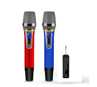 Karaoke Wireless Microphone Dynamic UHF Handheld Professional Mic For Sing Party Speech Church Club Show Meeting Room Home(CTWO Mic B)