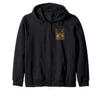 Karasu Tengu Tarot Card Celestial Yokai Myth Zip Hoodie