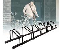 KARAT Bike Stand for 6 Bicylces, Floor or Wall Mounted Parking Rack for Bicycle, Bike Storage Stand for Multiple Bikes (26.5 x 33 x 204 cm) 55 mm Tyre Space
