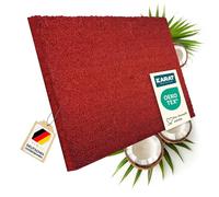 KARAT Coir Mat, Coir Entrance Matting Door Mat, Natural Coconut Bristle Dirt Trapper Mat, Cleaning Mat, Cut to Size (Red, 40 x 60 cm, 1.7 cm)