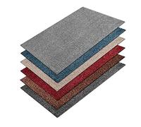 Karat Doormat Dirt Trapper Mat Natural Cotton Non-Slip Vinyl Backing (40 x 60 cm, Anthracite)