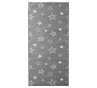 KARAT Dots & Stars Carpet Runner, 80 x 200 cm, Children's Rug for Boys and Girls, Play Rug for Children's Room, Living Room, Bedroom (Grey Stars)