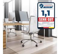 KARAT Neo Floor Protection Mat for Hard Floors, Floor Protection Mat, Office Chair for Parquet, Laminate, Floor Mat, Office Chair, Thickness: 1.5 mm (Transparent, 90 x 200 cm)