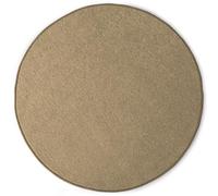 KARAT Round Crocodile Rug, Ø 50cm, Light Brown - Modern Fluffy Velour Short Pile Nursery Rug