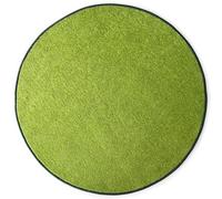 KARAT Round Rug Diameter 66 cm Green - Modern Fluffy Velour Short Pile Rug for Children's Room - Play Mat, Children's Rug Crocodile