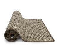 KARAT Rug Runner Geneva - Carpet Runner Made to Measure, Sold by the Metre, Hallway Rug, Kitchen Runner, Rug for Kitchen, Hallway & Living Room (80 x 400 cm, Light Brown)