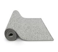 KARAT Rug Runner Geneva - Carpet Runner Made to Measure, Sold by the Metre, Hallway Rug, Kitchen Runner, Rug for Kitchen, Hallway & Living Room (200 x 150 cm, Silver Grey)